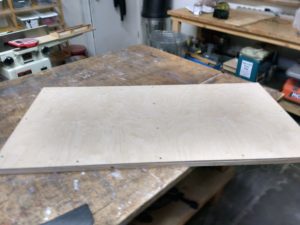 Plywood board used to make tool board