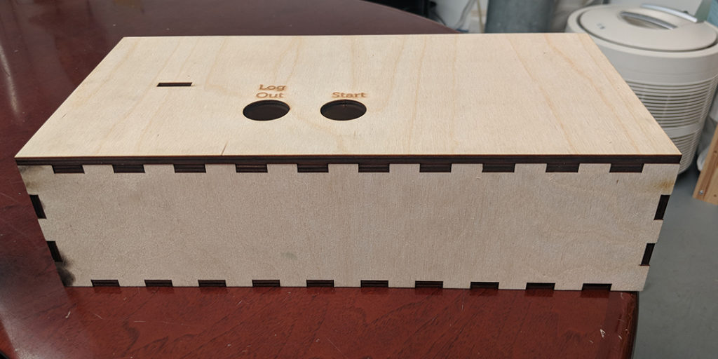 laser cut finger jointed box.